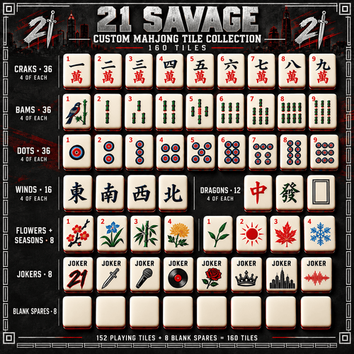 21SV Premium Mahjong Set – Game Night Edition PNPA