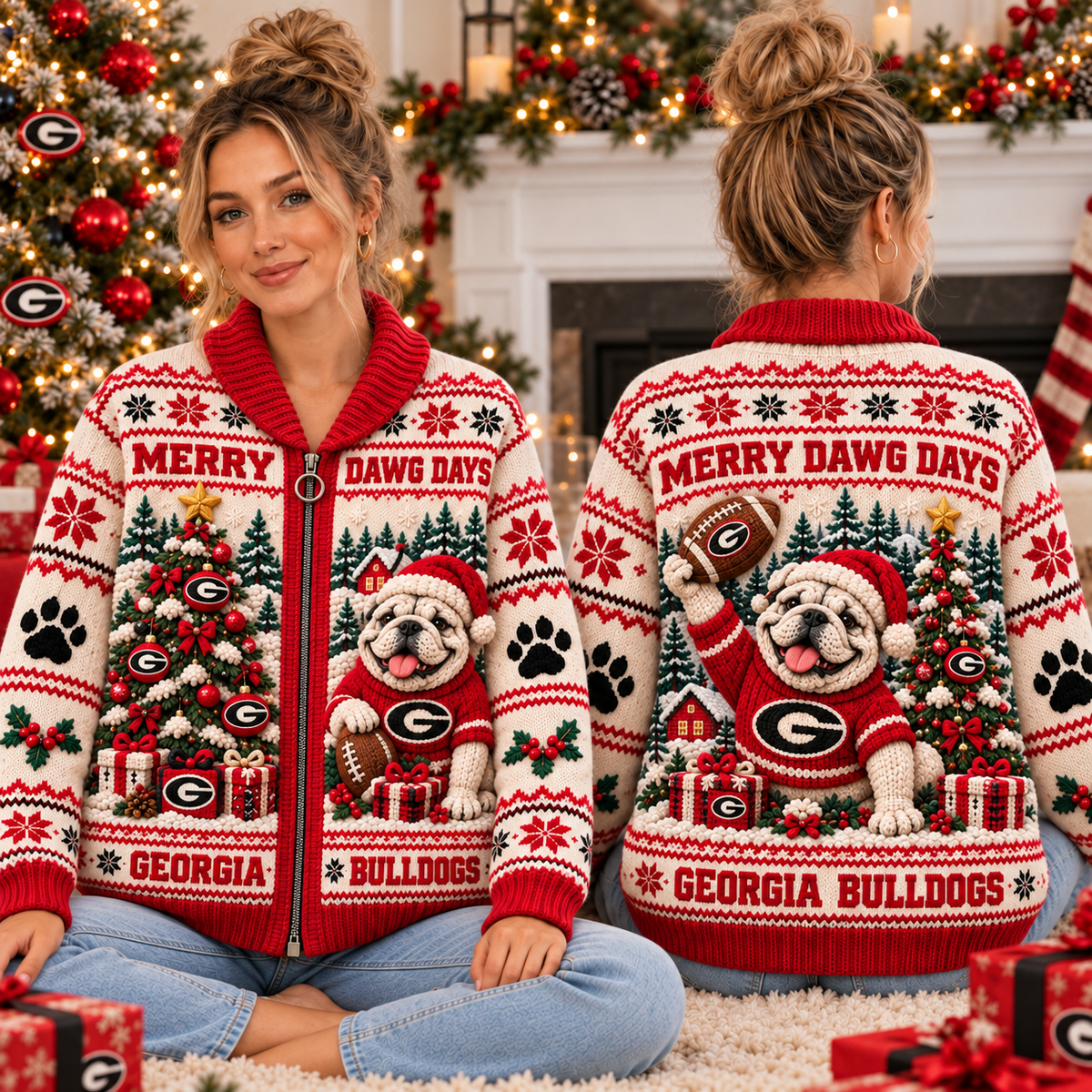 GGBD WOOL ZIP CARDIGAN NPL