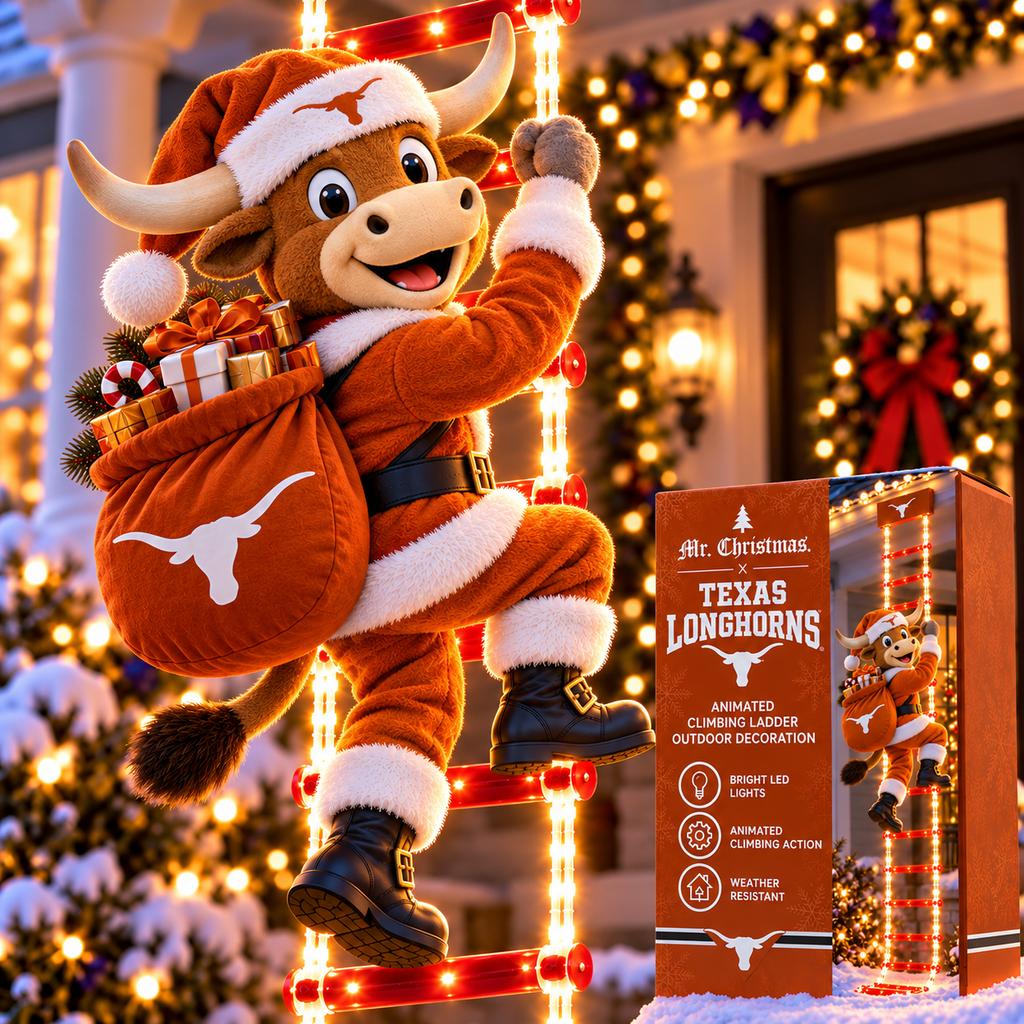 TLS Animated Climbing Ladder Christmas Decoration BMD