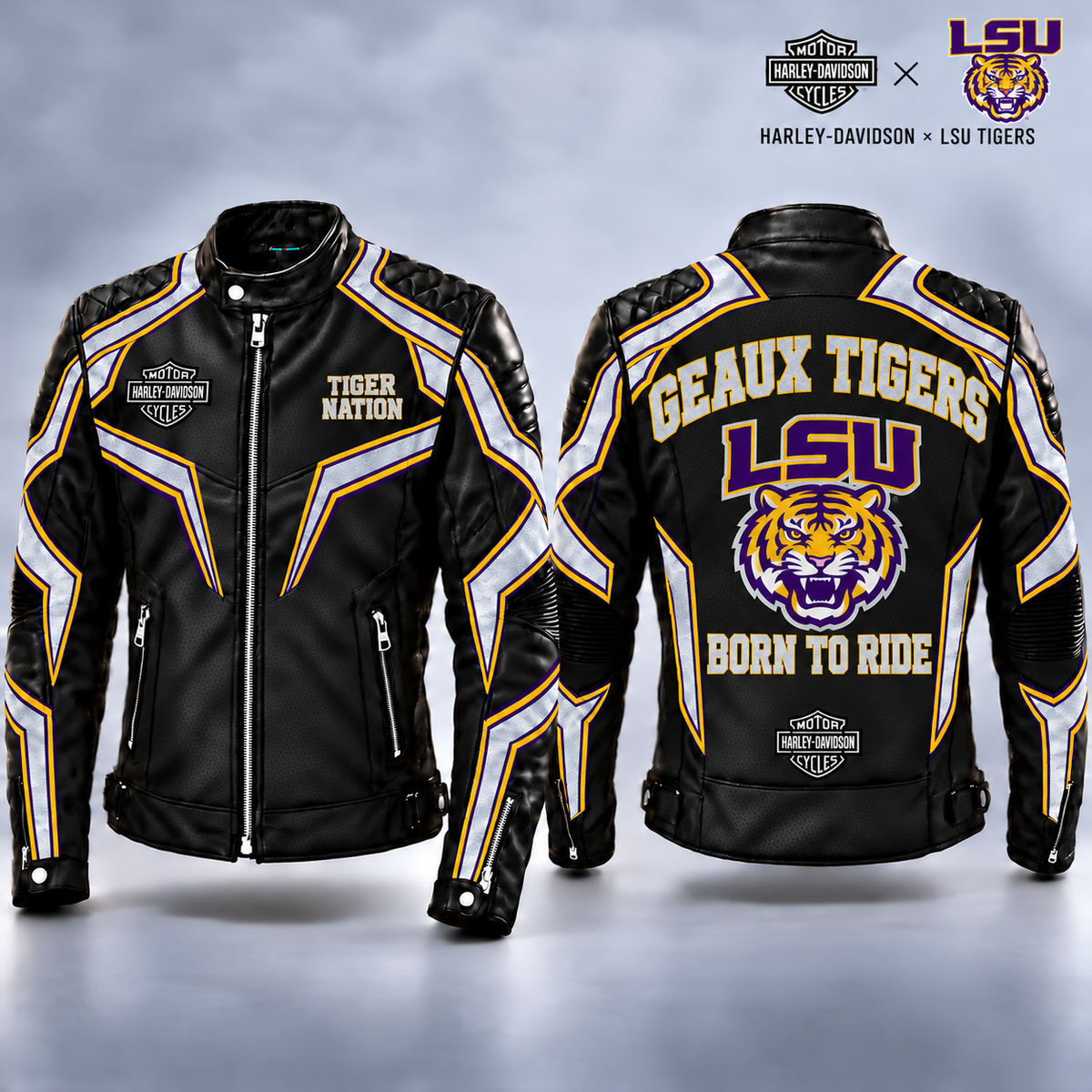 LSU Reflective Biker Jacket PNPA