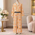 Premium TVF Women's Printed Button-Up Pajama Set HTTT