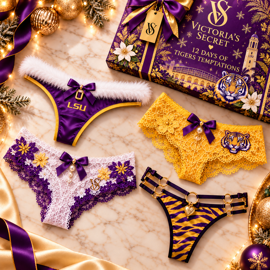 LSU 12 Days of Holiday Panties Advent Calendar BMD