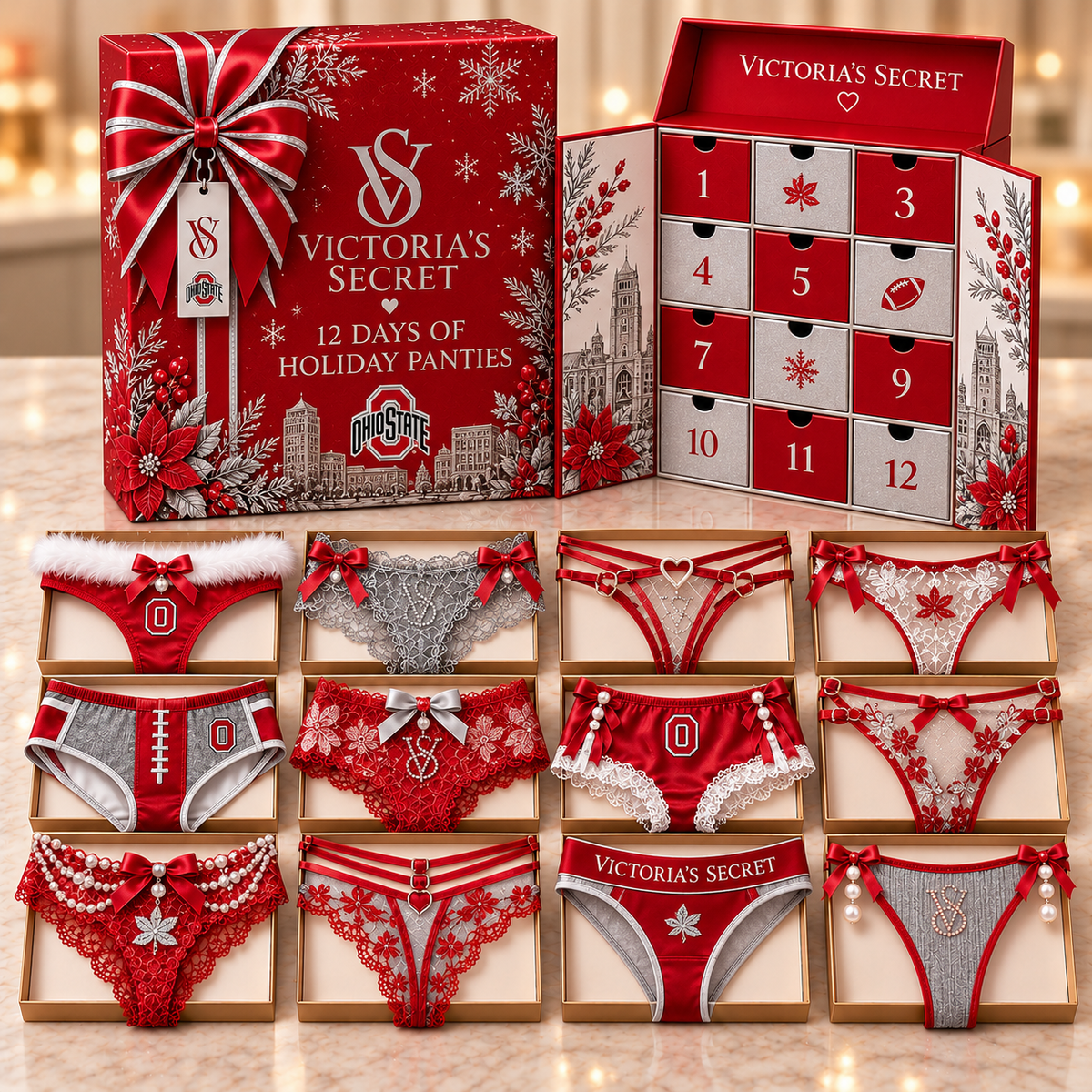 OSB 12 Days of Holiday Panties Advent Calendar BMD