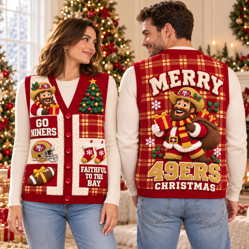 SF49 Premium Christmas Cardigan Vest TMH