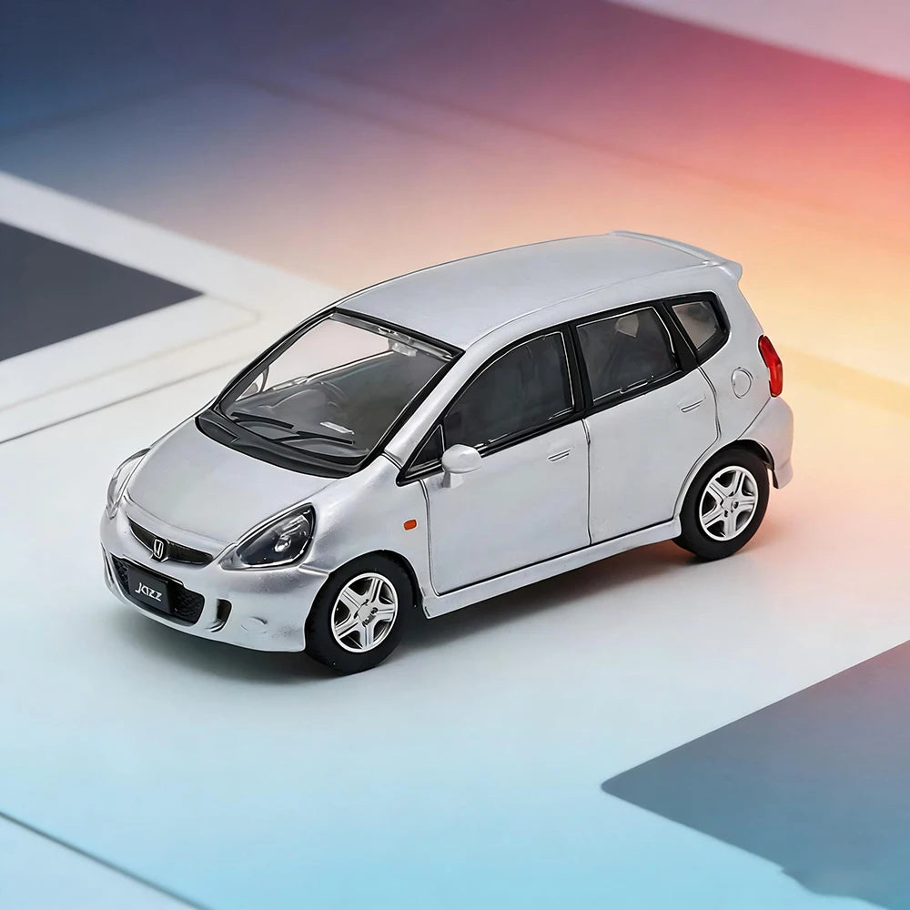 New 1/64 Diecast Car Model Honda Fit Cars Alloy Simulation Small-scale Car Model Miniature Toy Collection Decoration Gifts