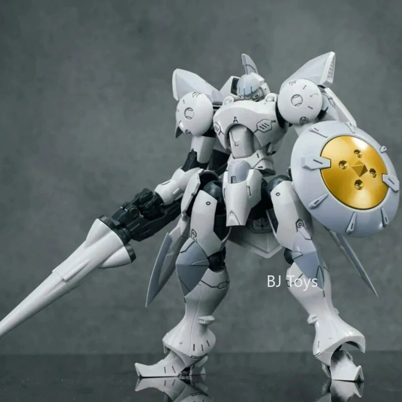 Sheik Mainland Hyper Cavalry ACTAEON 1/144 Assembly Mech Action Figure | Lance & Accessories, White & Red, Boys Collectible Gift