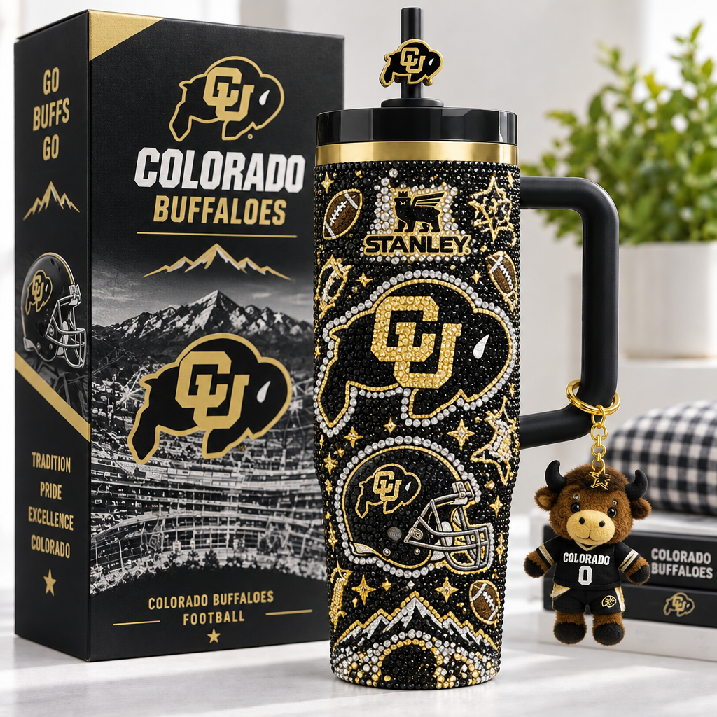 Colorado Buffaloes 40oz Tumbler With Handle TTNL