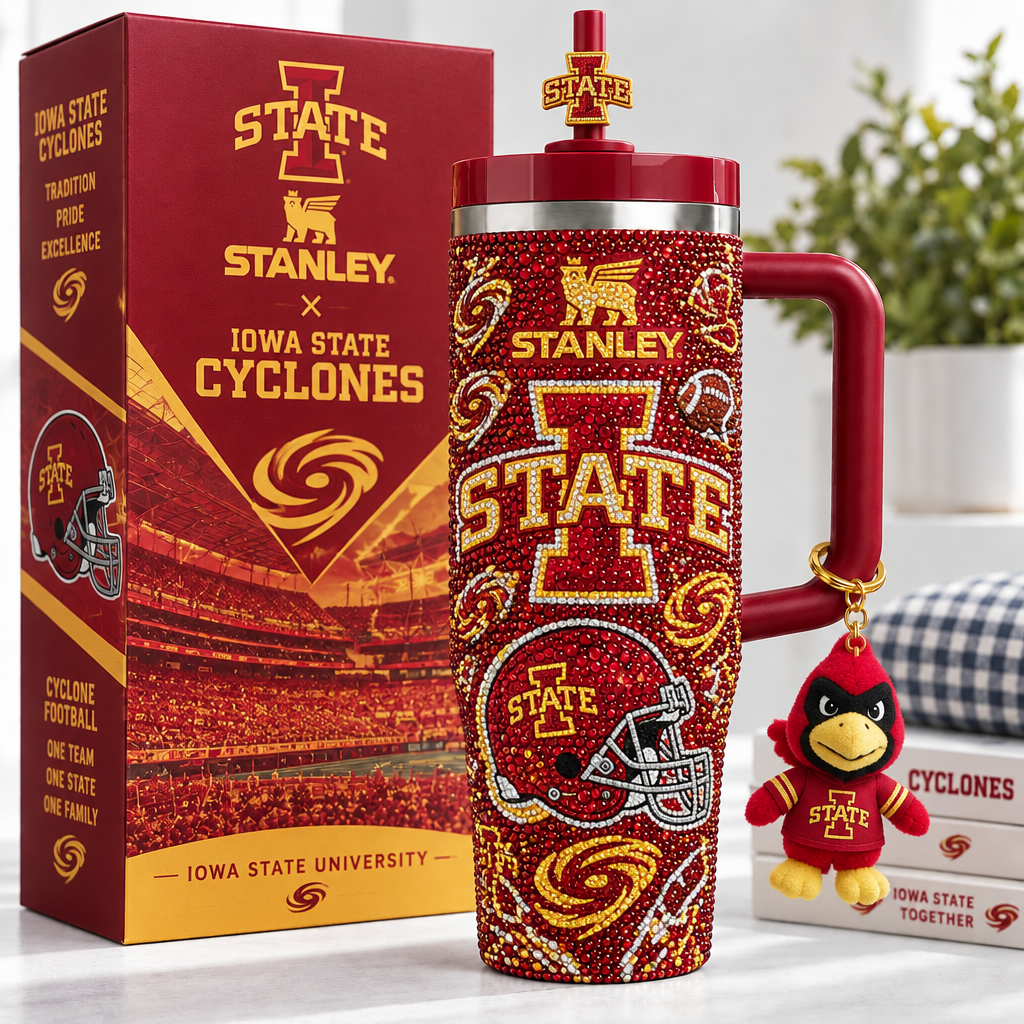Iowa State Cyclones 40oz Tumbler With Handle TTNL
