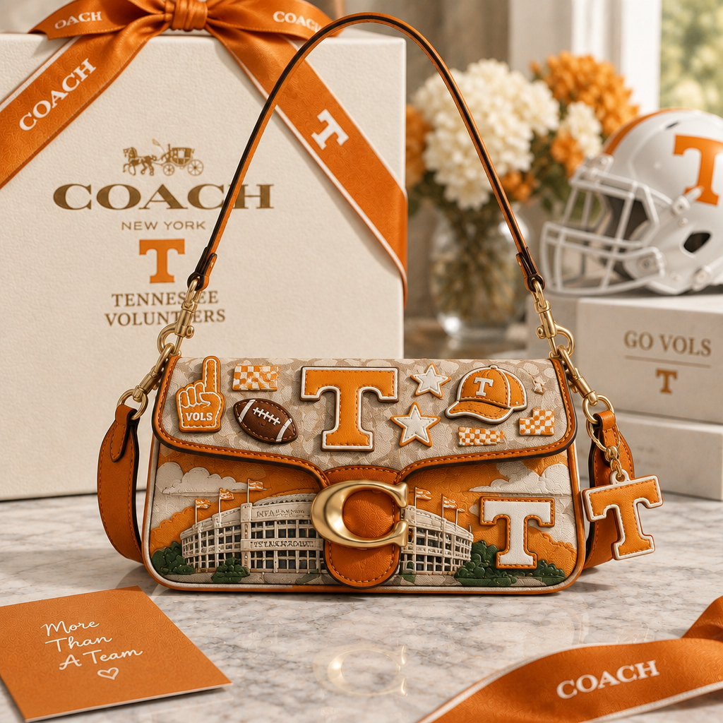 Tennessee Volunteers Coach Shoulder Cross With Charm
