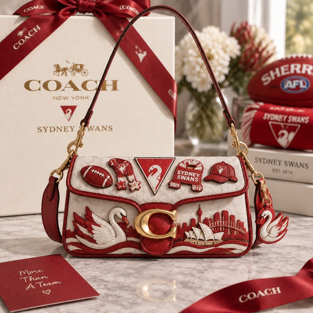 Sydney Swans Coach Shoulder Cross With Charm