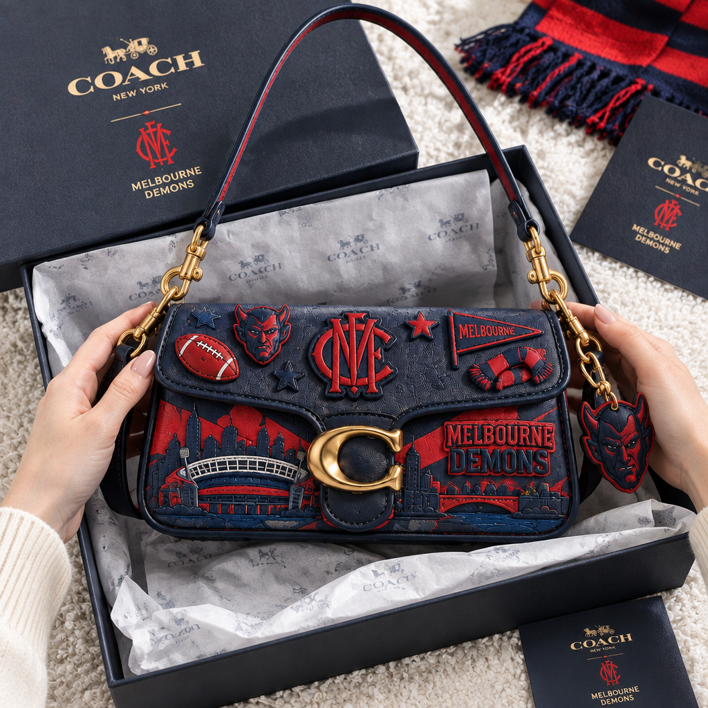 Melbourne Demons Coach Shoulder Cross With Charm
